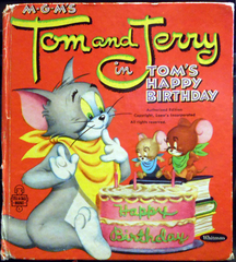 Tom and Jerry in Tom's Happy Birthday © 1955 Whitman Tell A Tale 2611